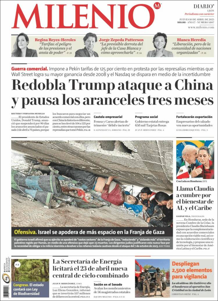 Portada de Milenio de León (México)
