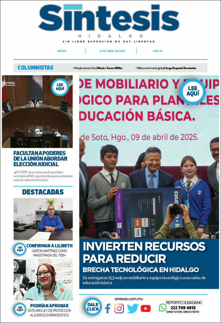 Portada de Sistesis - Hidalgo (México)