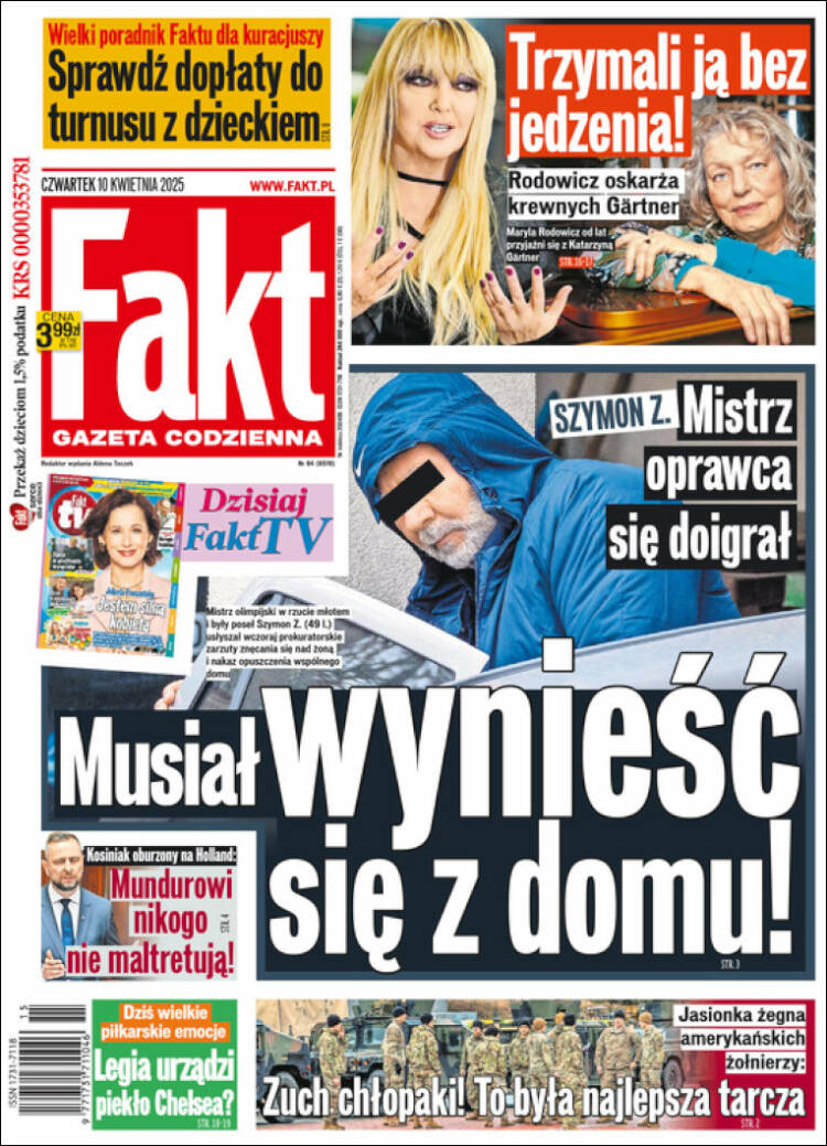 Portada de Fakt (Polonia)