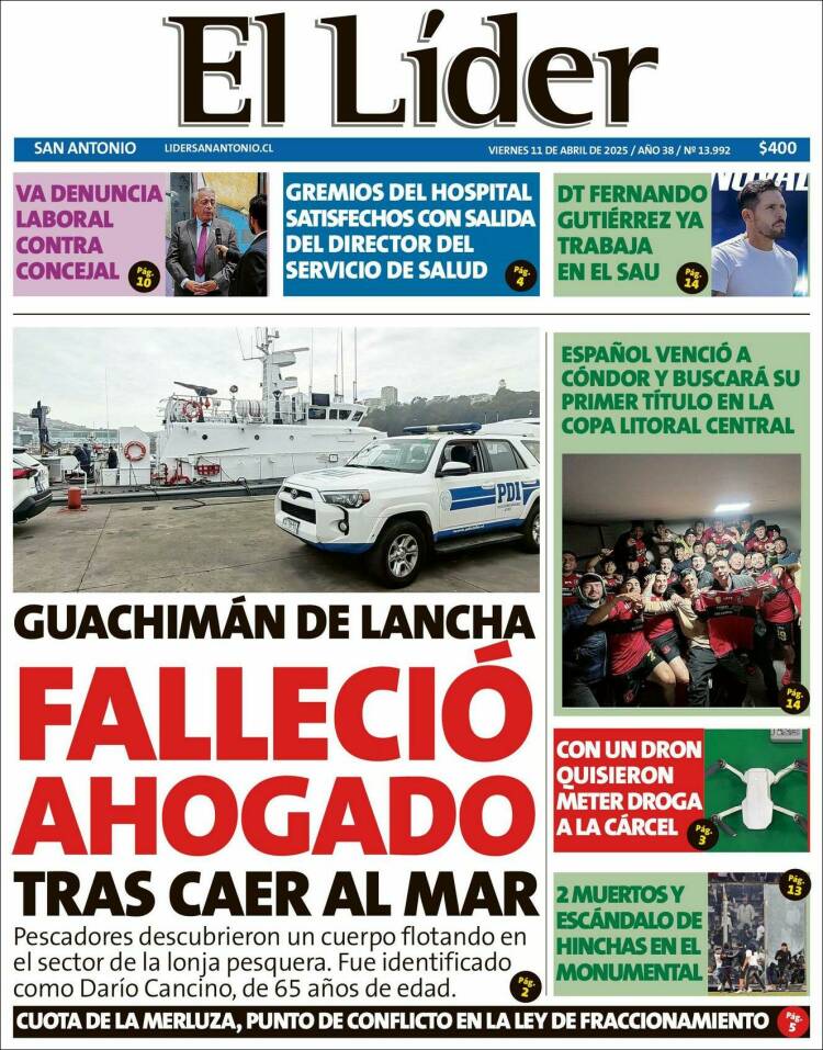 Portada de Lider de San Antonio (Chile)
