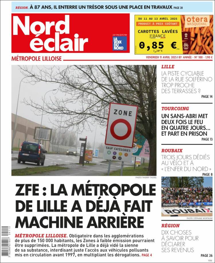Portada de Nord Éclair (Francia)