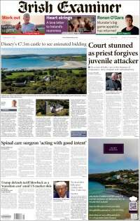 Portada de Irish Examiner (Irlande)