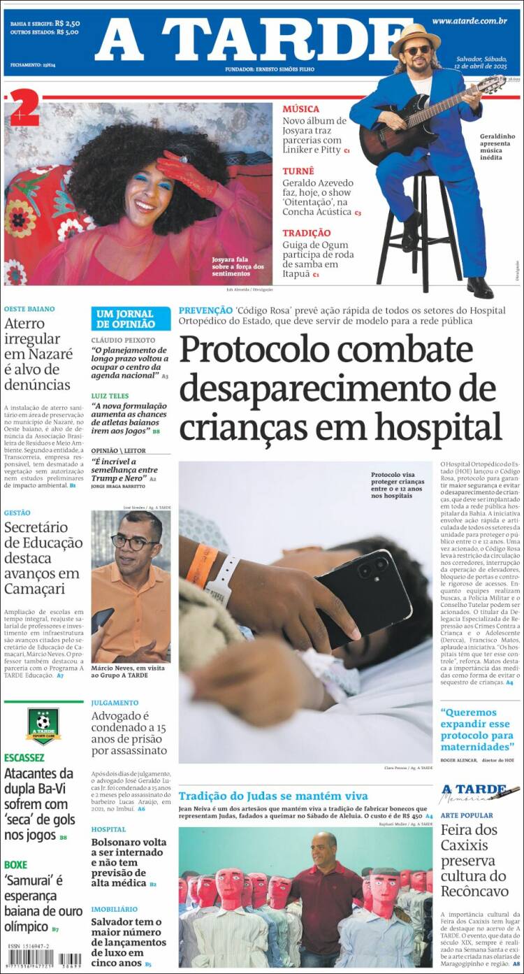 Portada de Diário A Tarde (Brasil)