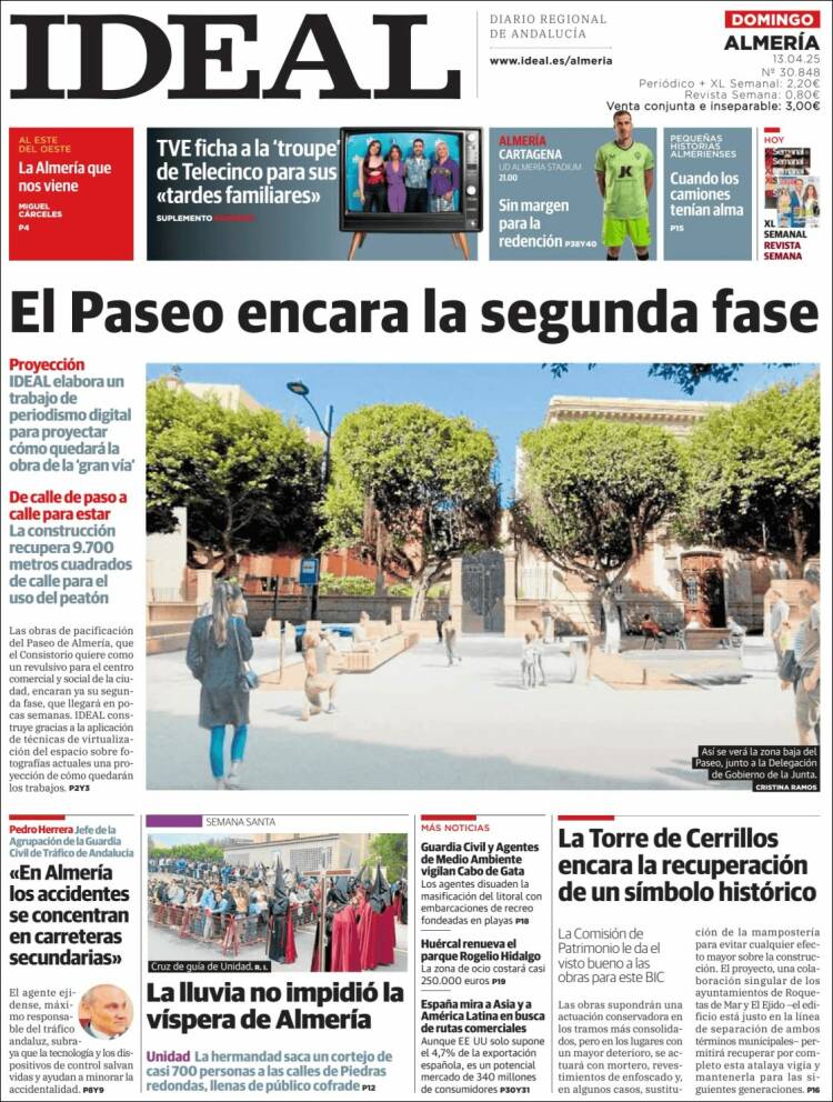 Portada de Ideal Almeria (España)