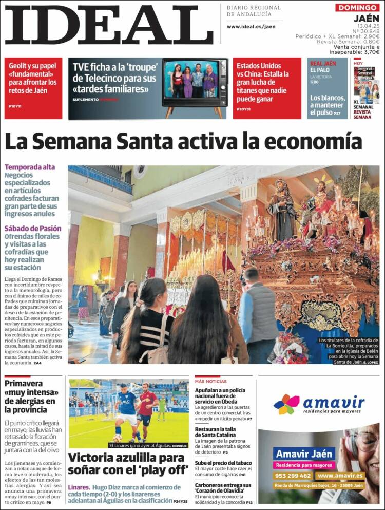 Portada de El Ideal de Jaén (España)
