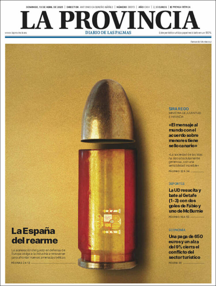 Portada de La Provincia (España)
