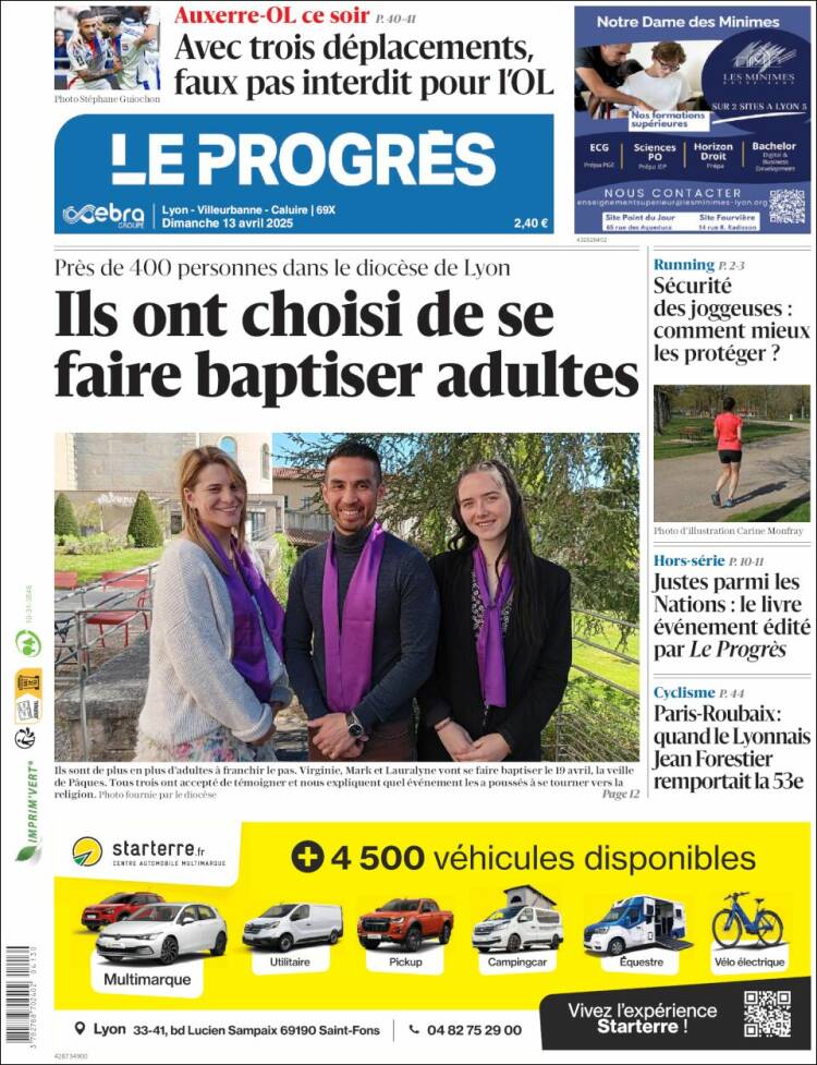 Portada de Progres de Fecamp (Francia)