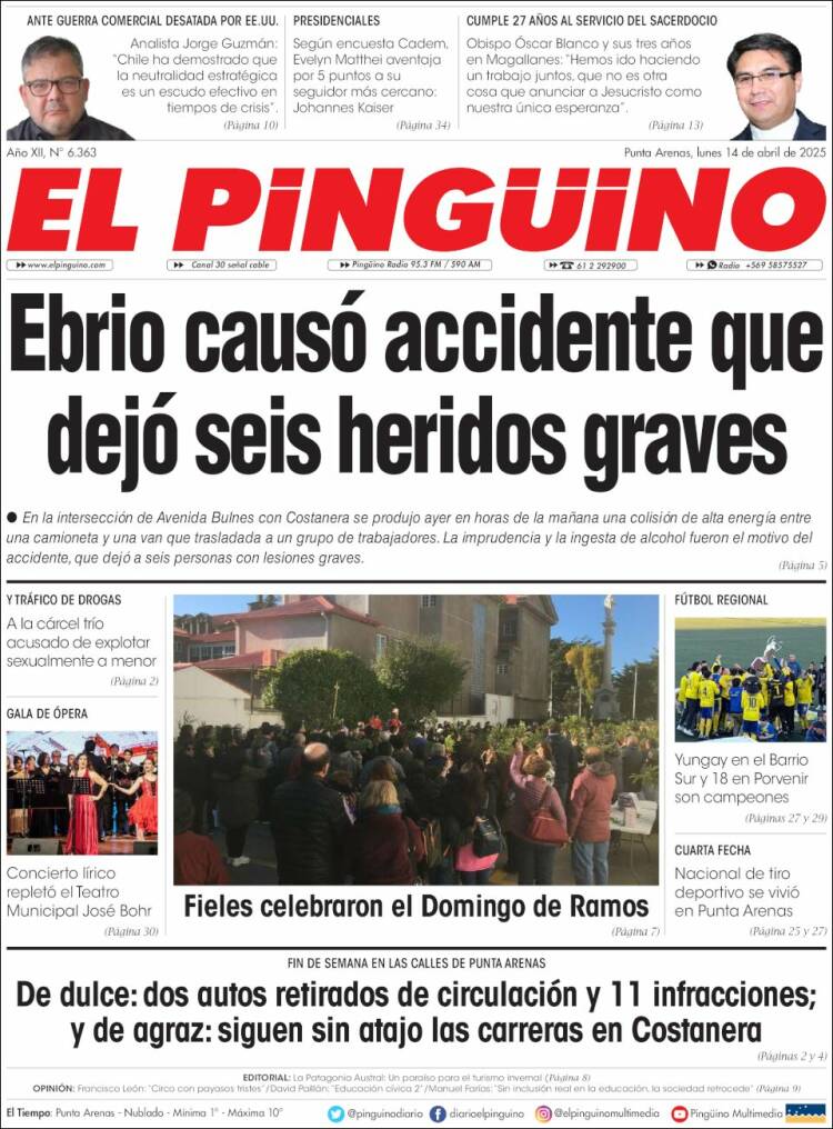 Portada de El Pingüino (Chile)