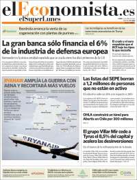 Portada de El Economista (España)