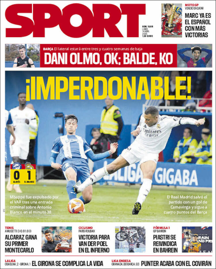 Portada de Sport (España)