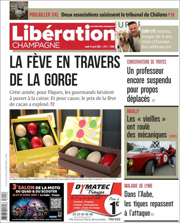 Portada de Libération Champagne (France)
