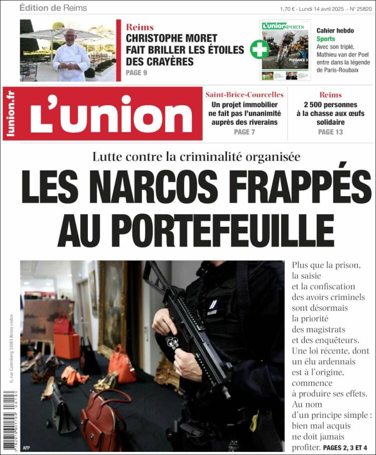Portada de L'Union (Francia)