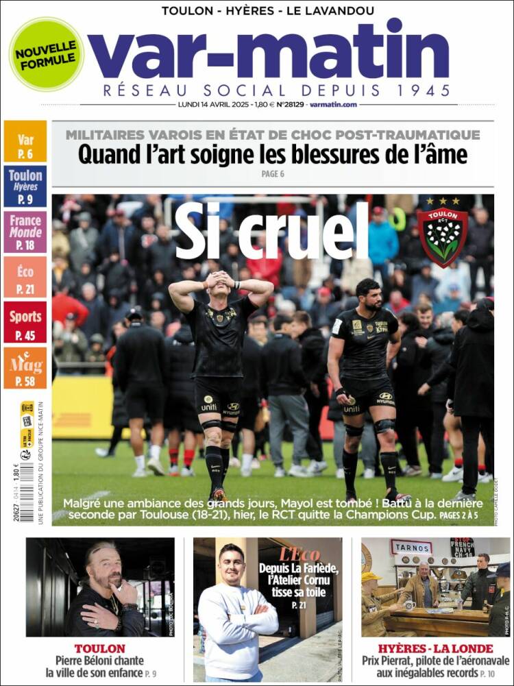Portada de Var-Matin (France)