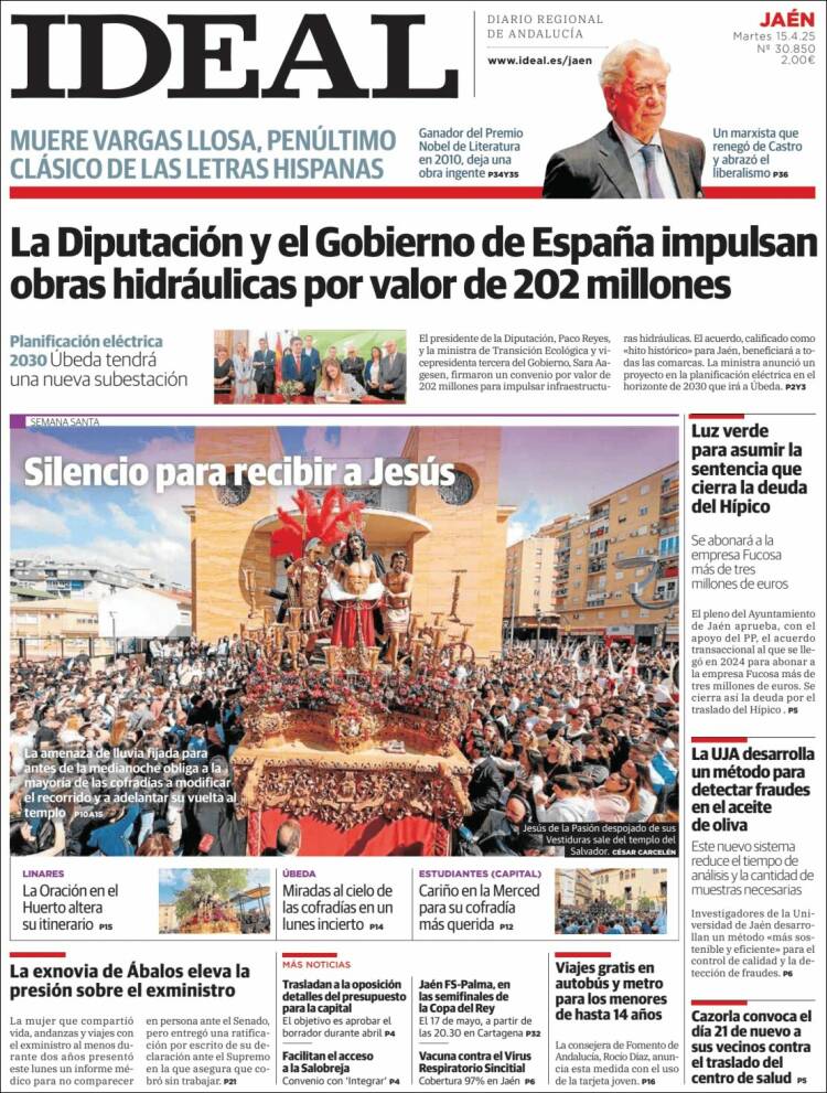 Portada de El Ideal de Jaén (España)