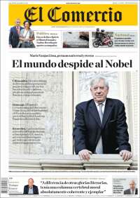 Portada de El Comercio (Perú)