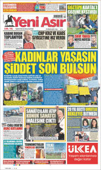 Portada de Yeni Asır (Turquie)