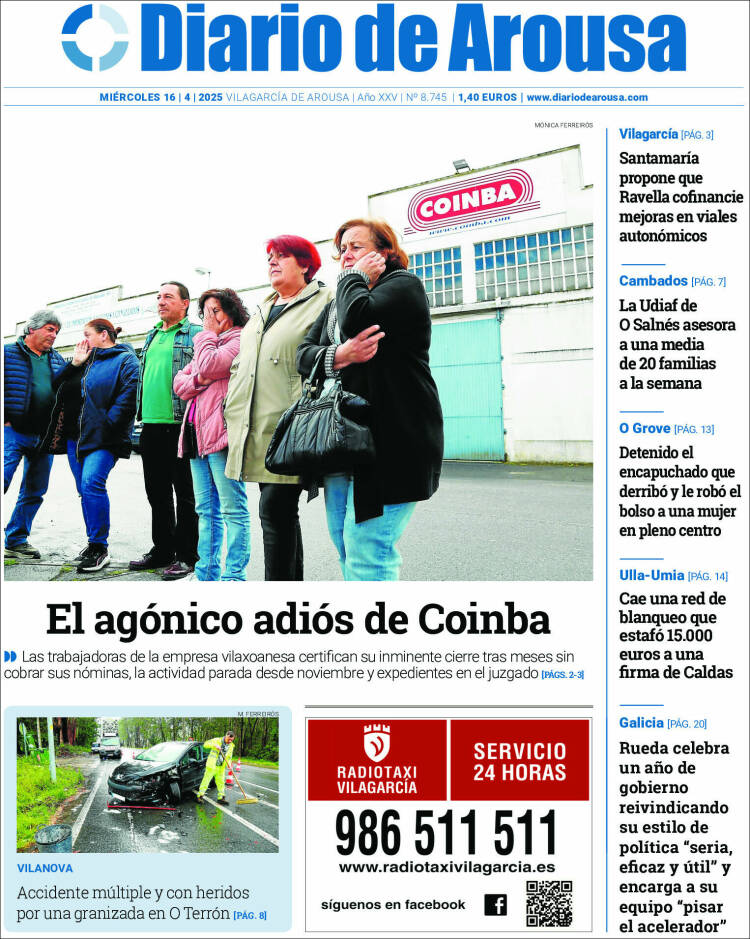 Portada de Diario de Arousa (España)