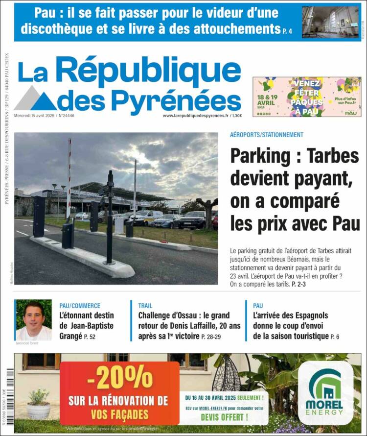Portada de La République des Pyrénées (France)