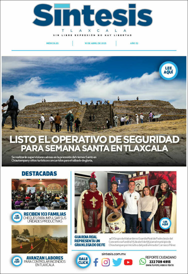 Portada de Síntesis de Tlaxcala (M&eacute;xico)