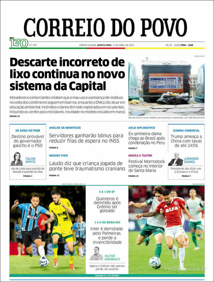 Portada de Correio Do Povo (Brasil)