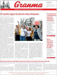 Portada de Granma (Cuba)