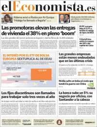 Portada de El Economista (España)