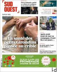 Portada de Sud Ouest (Francia)
