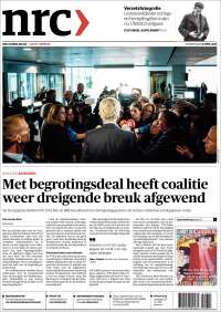 Portada de NRC Handelsblad (Pays-Bas)