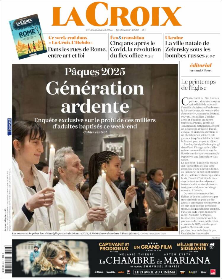 Portada de La Croix (Francia)
