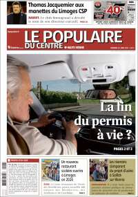 Portada de Le Populaire du Centre (France)