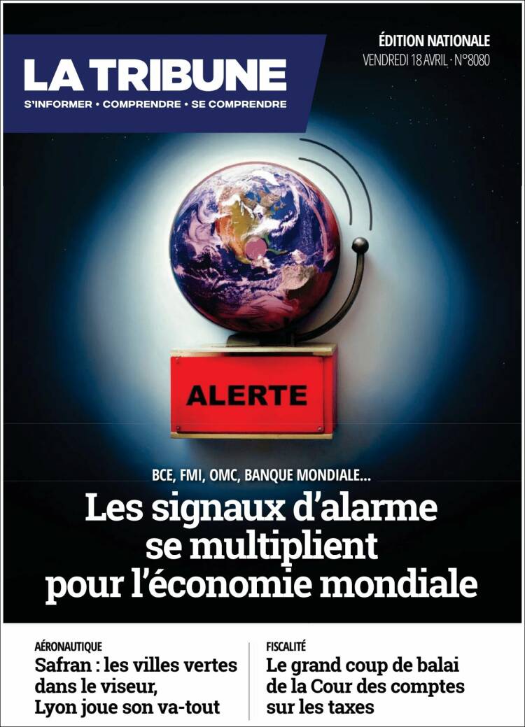 Portada de La Tribune (Francia)