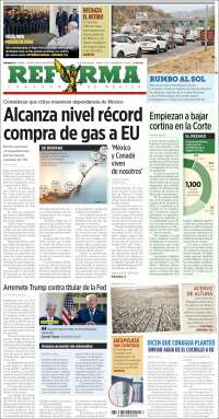 Portada de Reforma (México)