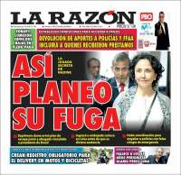 Portada de La Razón (Perú)