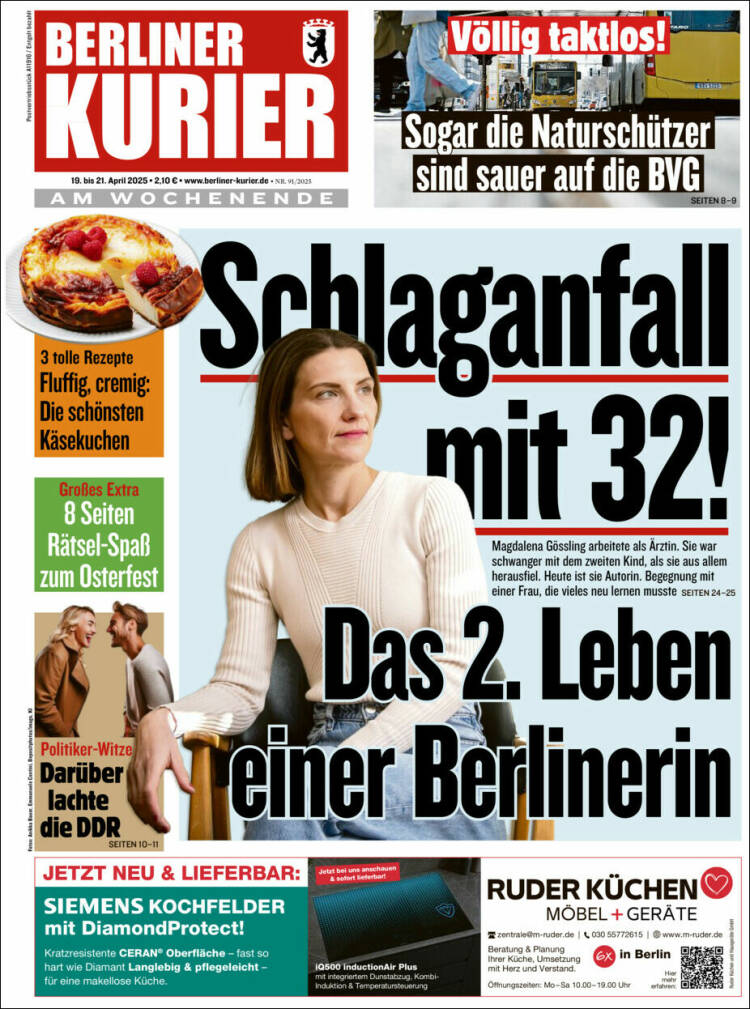 Portada de Berliner Kurier - Startseite BK (Alemania)