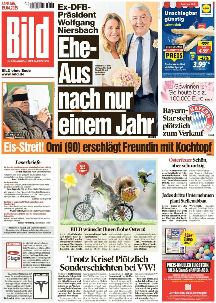 Portada de Bild (Alemania)