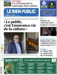 Portada de Le Bien Public (Francia)
