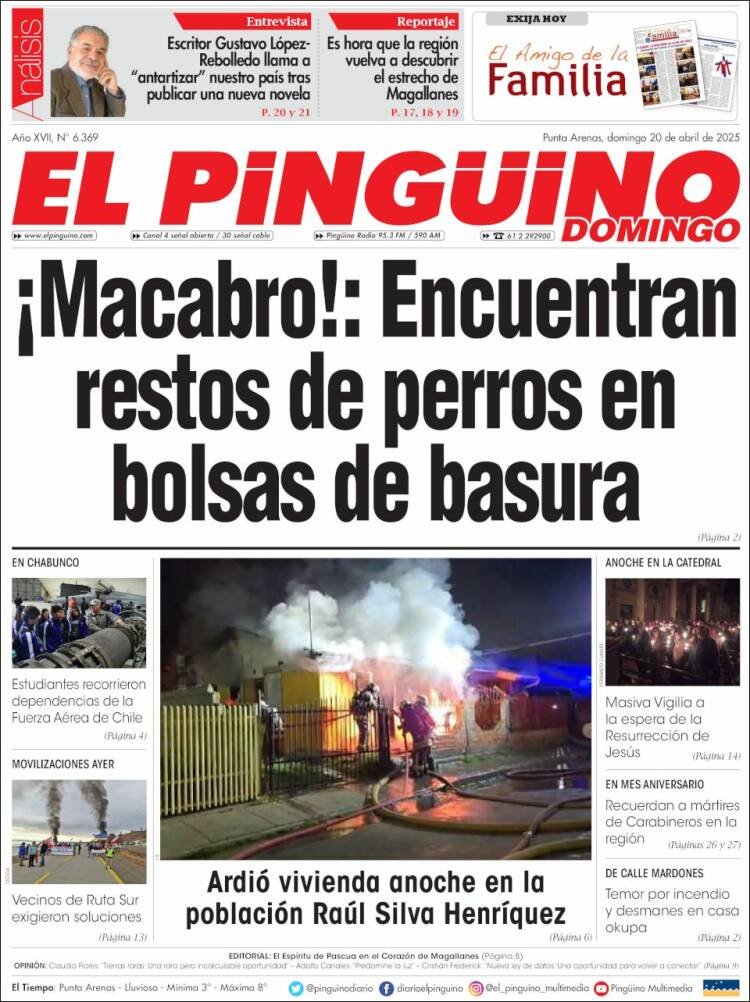 Portada de El Pingüino (Chile)