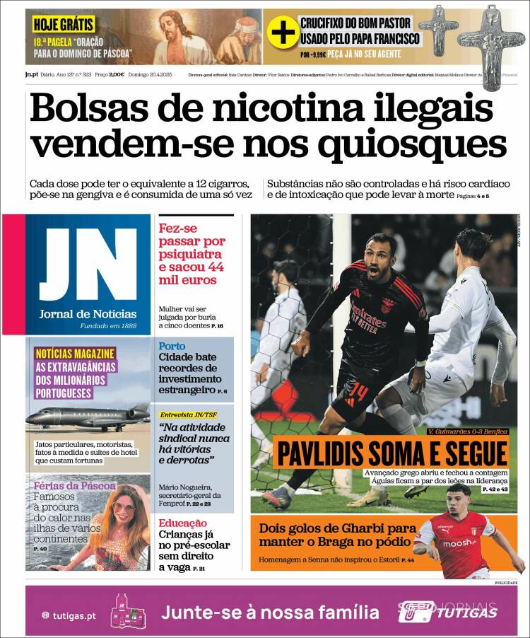 Portada de Jornal de Notícias (Portugal)