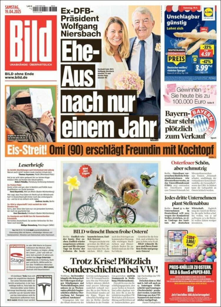 Portada de Bild (Alemania)