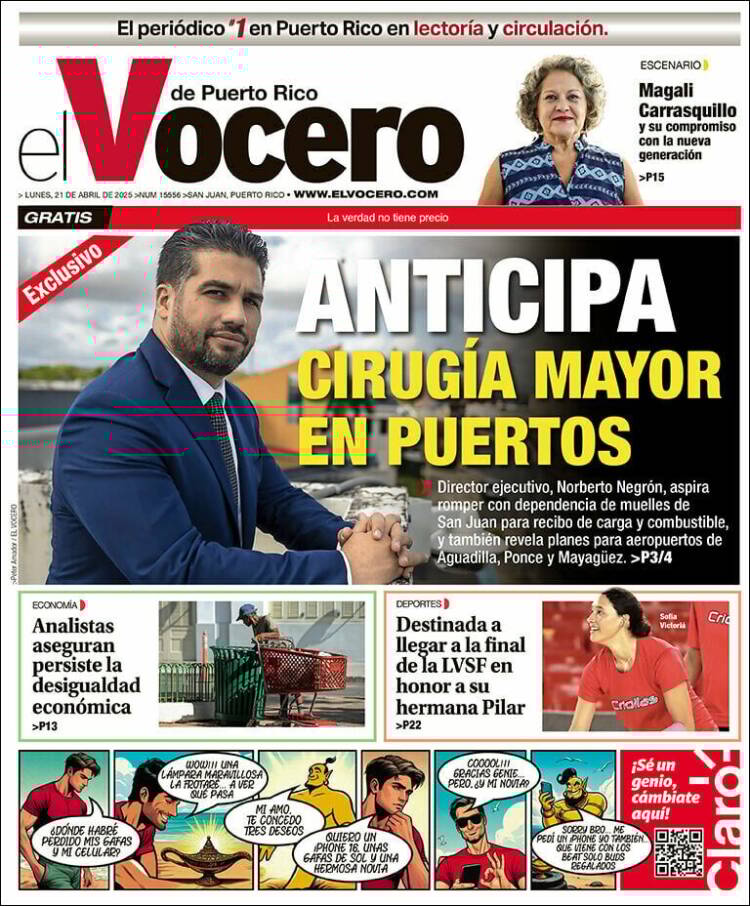 Portada de Vocero (Puerto Rico)
