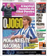 Portada de O Jogo (Portugal)