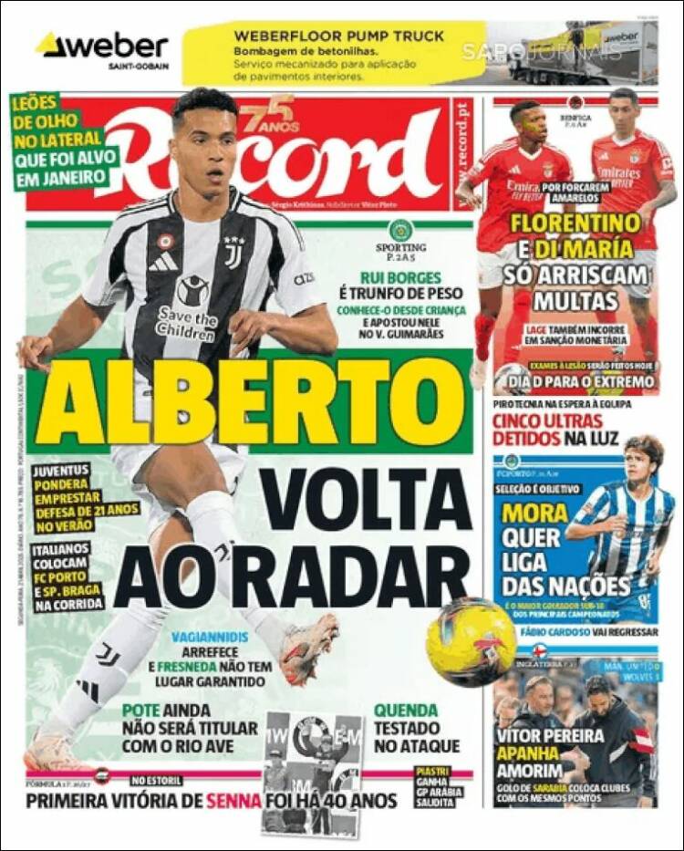 Portada de Record (Portugal)