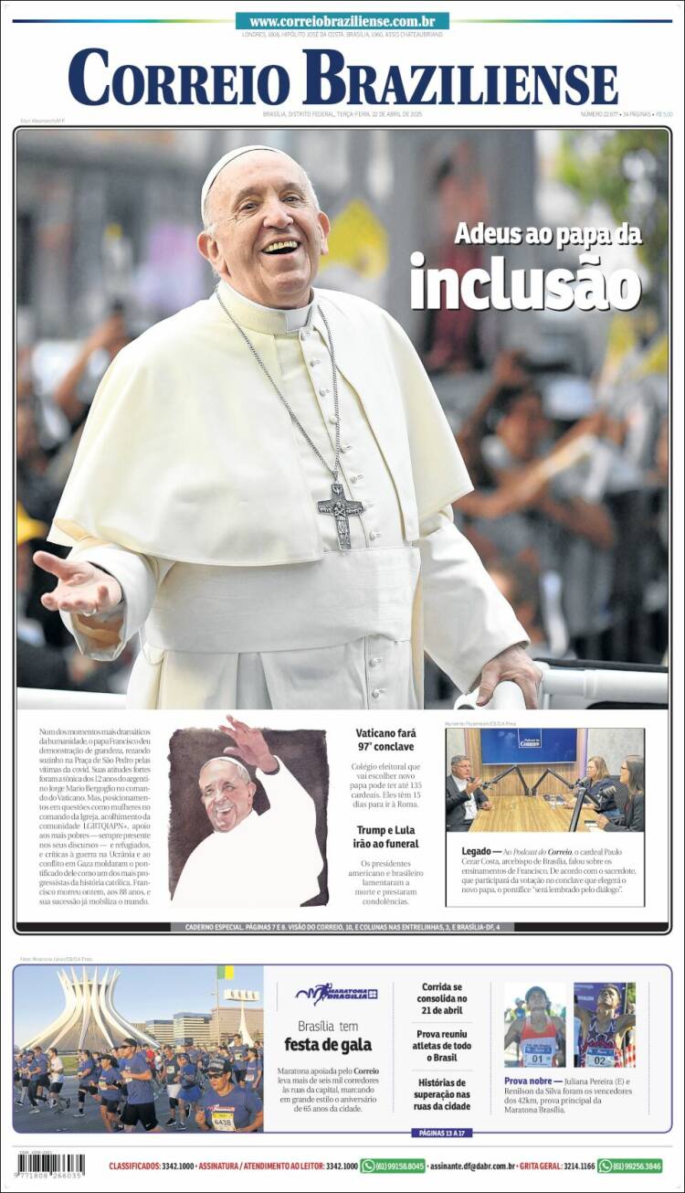 Portada de Correio Braziliense (Brasil)