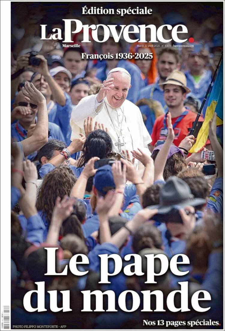Portada de La Provence (Francia)