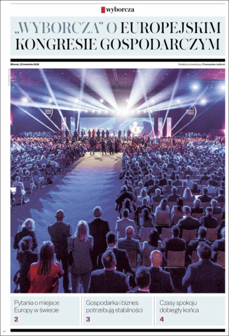 Portada de Gazeta Wyborcza (Polonia)