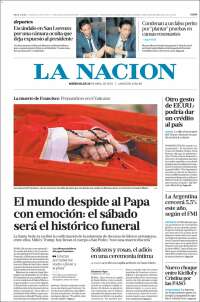 Portada de La Nación (Argentina)