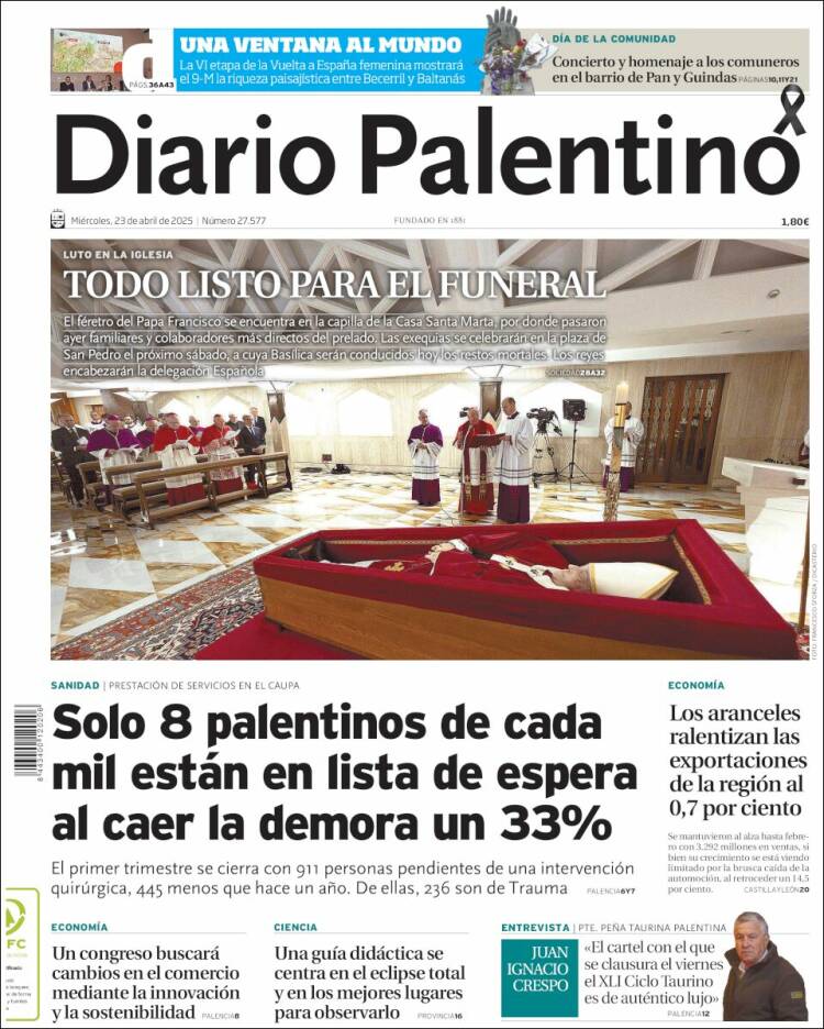 Portada de Diario Palentino (España)