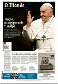 Portada de Le Monde (France)