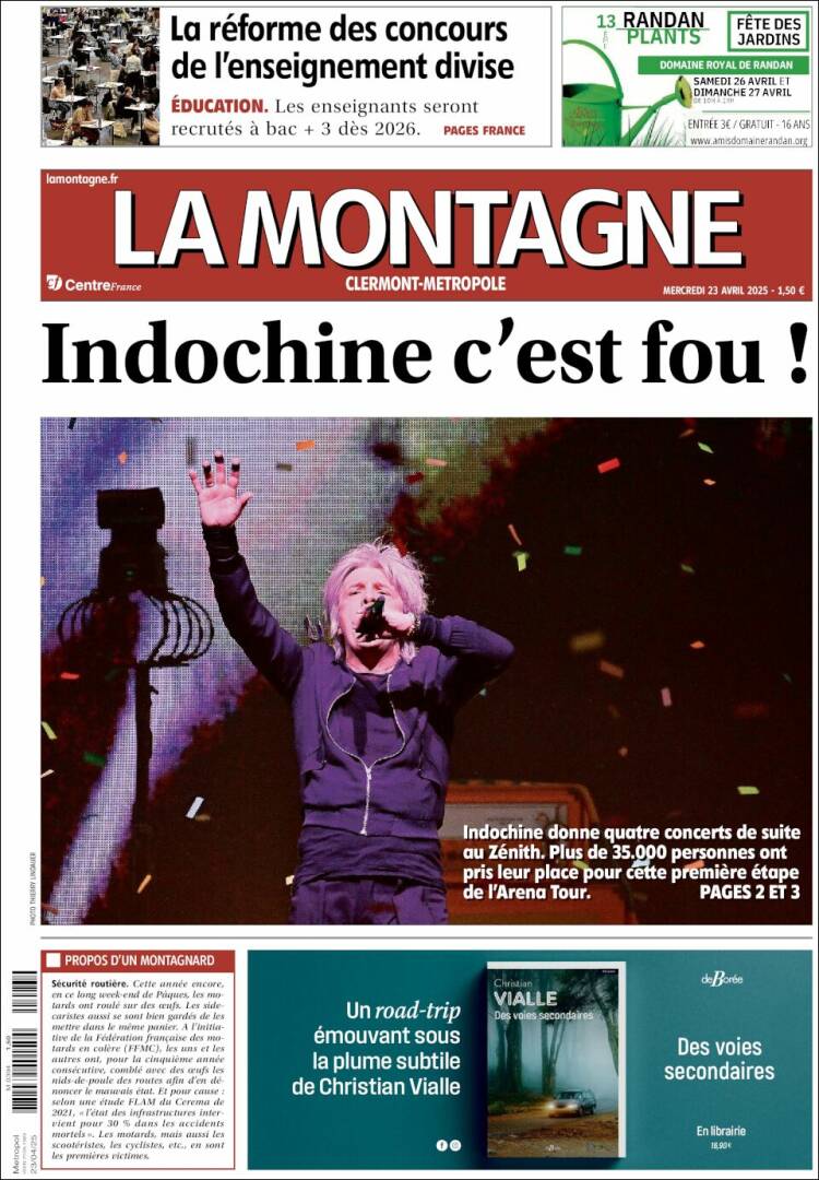 Portada de La Montagne (Francia)