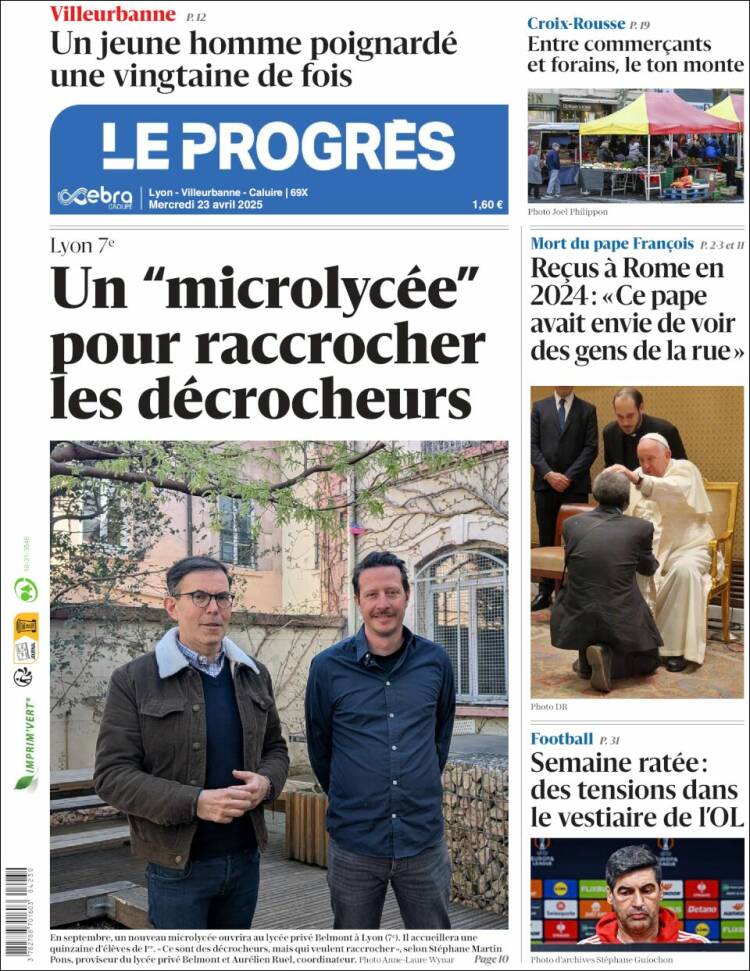 Portada de Progres de Fecamp (Francia)